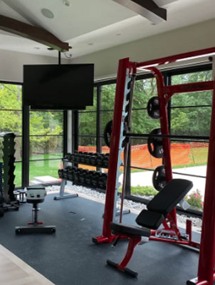 Home gym tv image